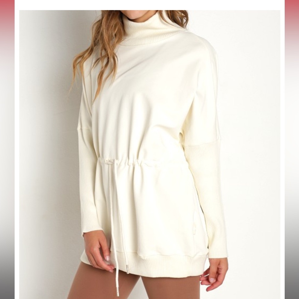 Varley Adelaide pullover in ivory - Picture 6 of 7